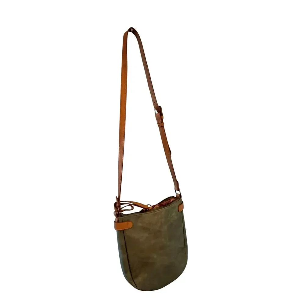 NWOT Market & Spruce sage Boho Adjustable Crossbody Handbag With Tan Pouch